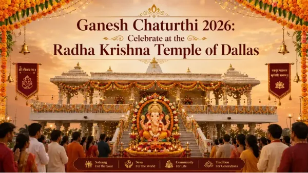 Ganesh Mohotsav 2026: Celebrate at the Radha Krishna Temple of Dallas