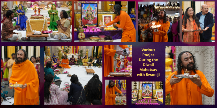 "Commemorative Devotional Poojas at Diwali Mahotsav"