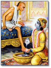 "Krishna Washes Sudama's Feet: Krishna Leelas"