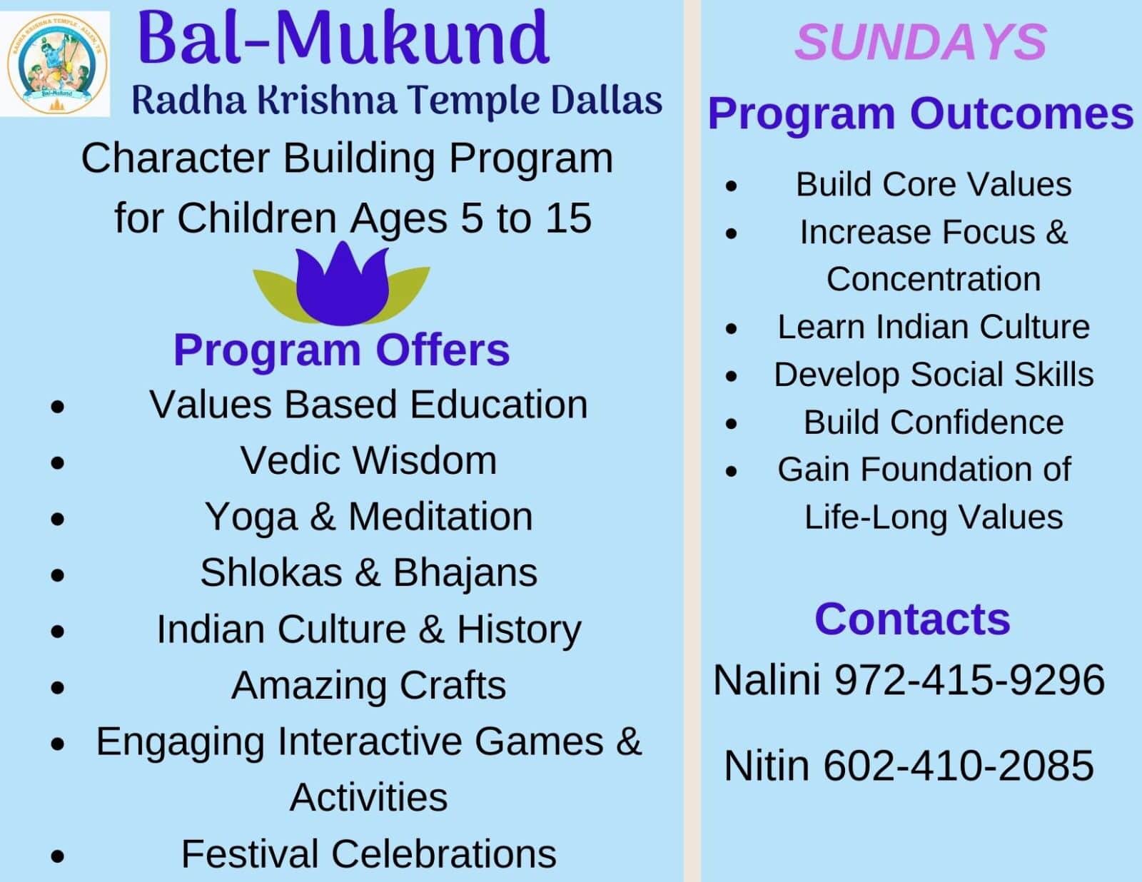 Bal-Mukund Open House