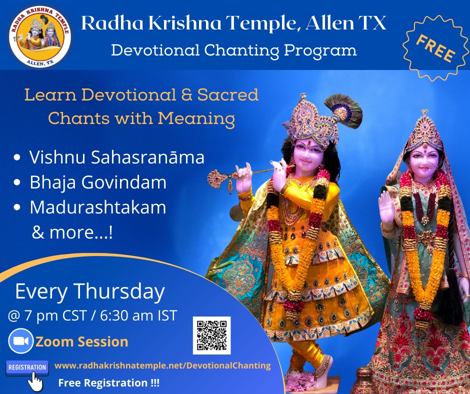 Devotional Chanting at Radha Krishna Temple