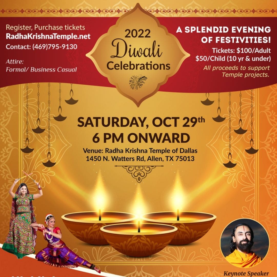 Diwali Dinner with Swami Mukundananda