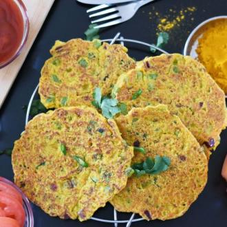 Savory Pancakes with Oats and Veggies
