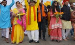 Chatth Festival celebrated by Radha Krishna Temple &amp; Bidesia Group
